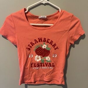 Baby Tee Oulaws Strawberry Festival Orange Pink